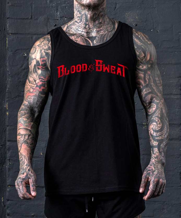 Blood&Sweat-Men-TankTop-Black