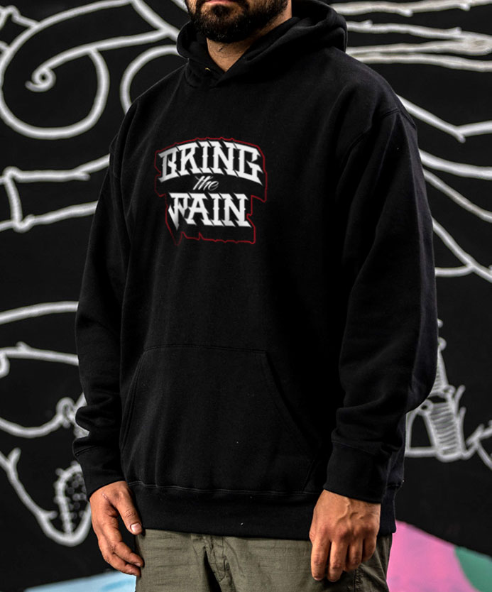 BringThePain-Hoodie-Black-Men-Side