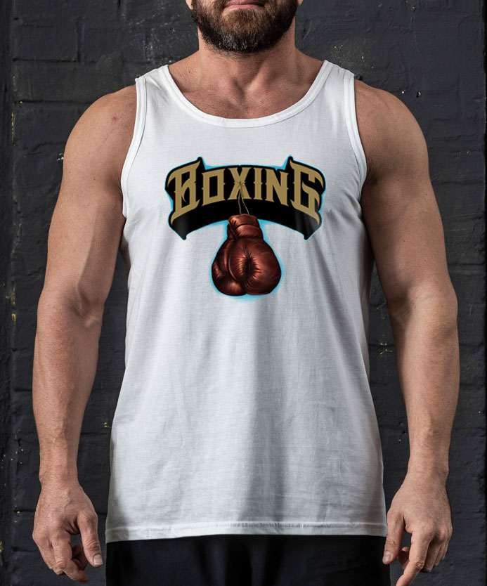 Boxing&Gloves-Men-TT-White